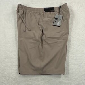 CSG Active 9" Everyday Woven Shorts Mens Small Beige Stretch Athletic Gym NWT